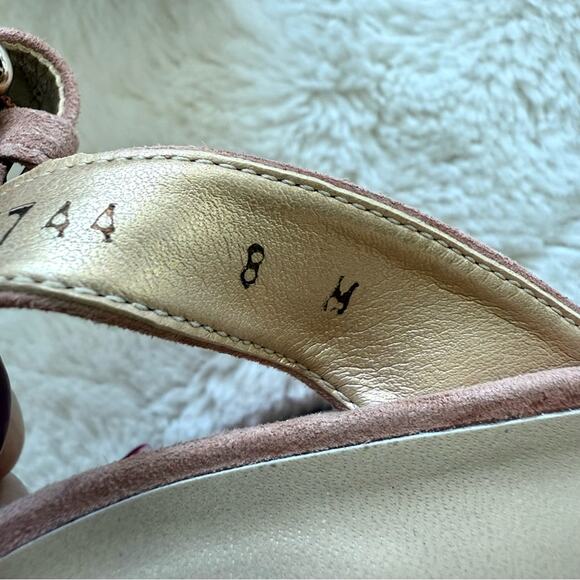 Stuart Weitzman suede high heels women sandals size 8 US Retail 395$ - Picture 3 of 7